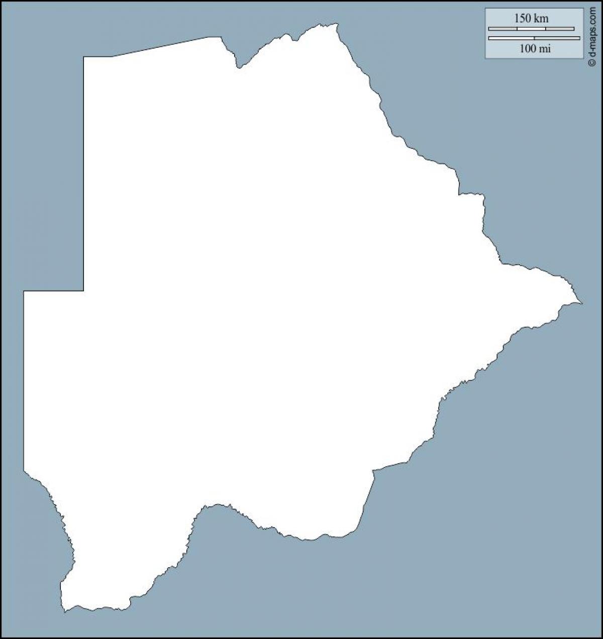 карта Боцвана мапи план