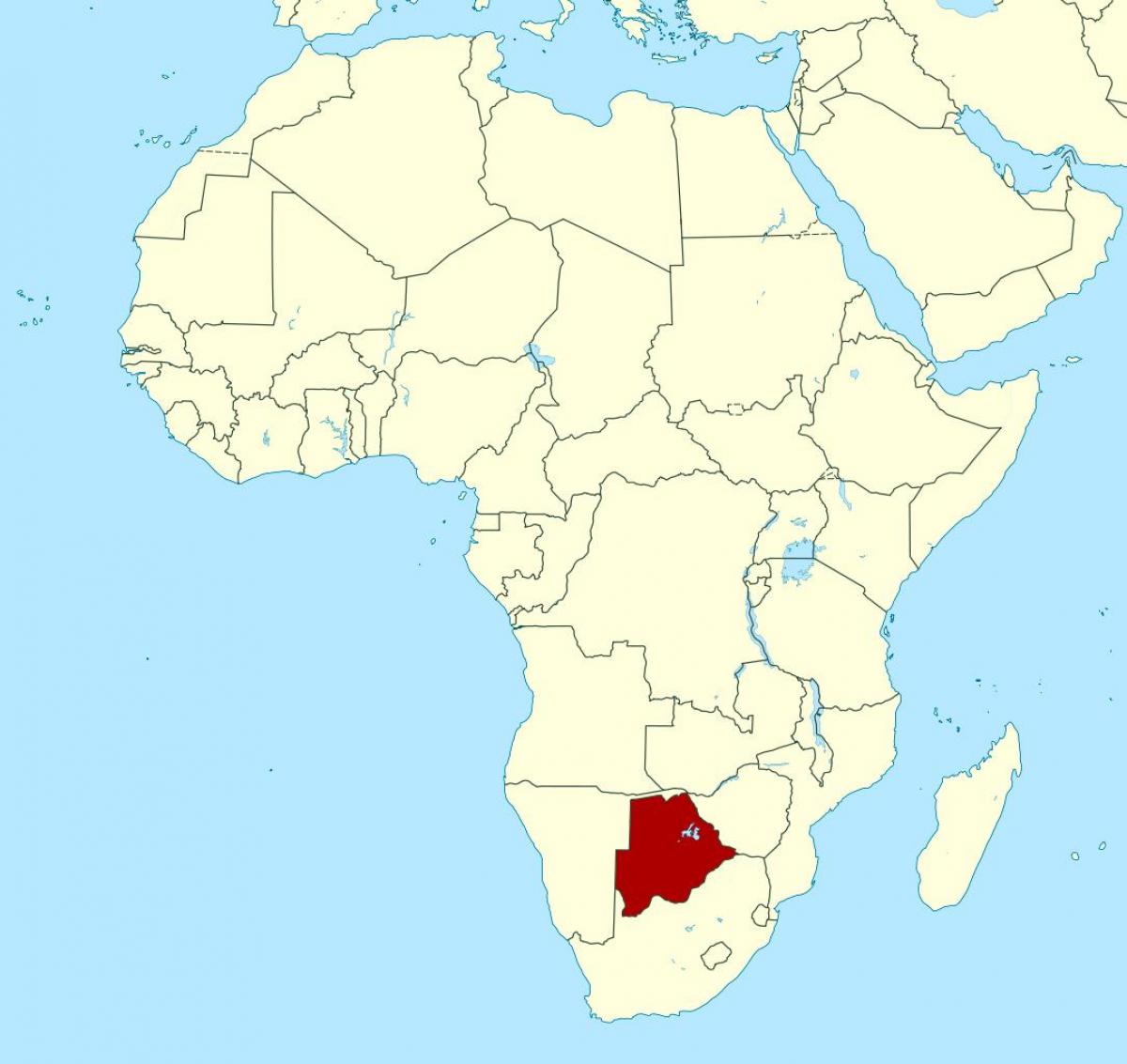 карта Боцвана на свет